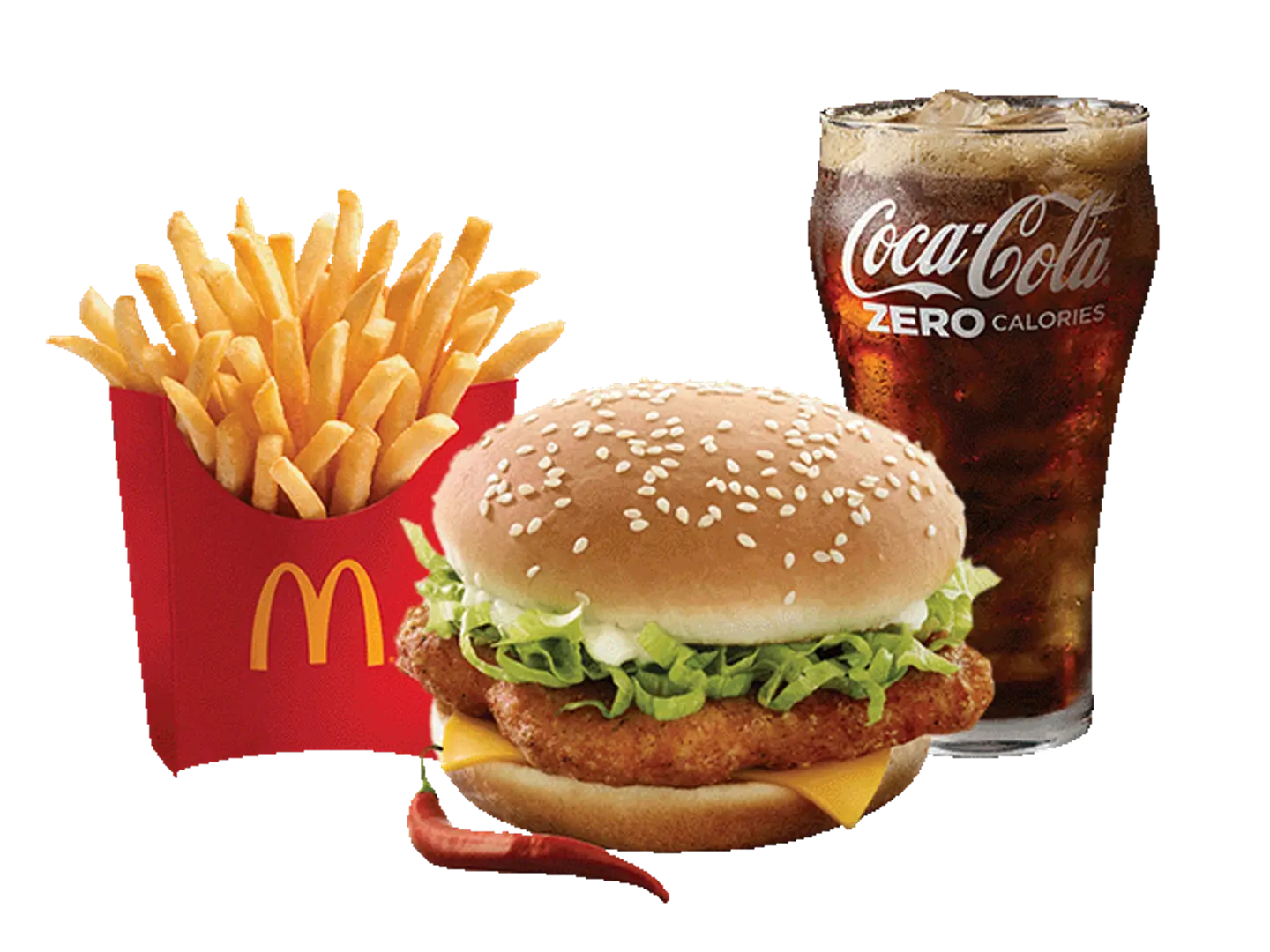 Large Spicy Mc Chicken Meal