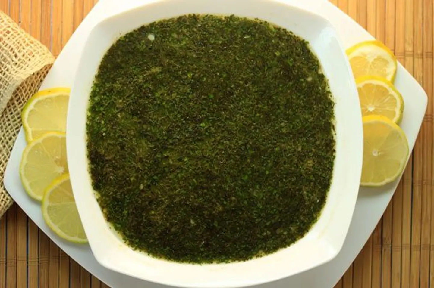 Molokhia With Vermicelli Rice And Chicken