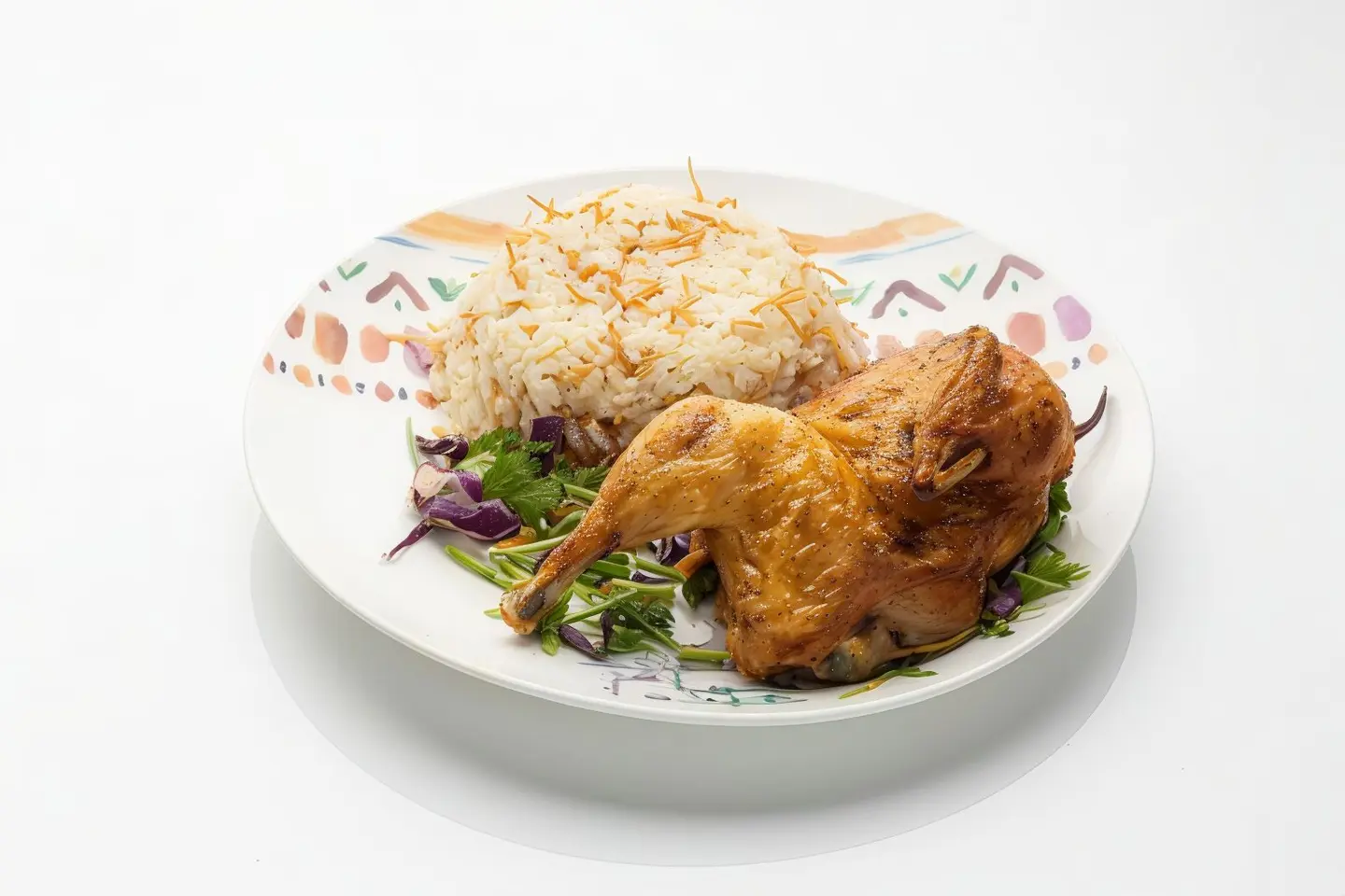 نصف دجاجة محمرة