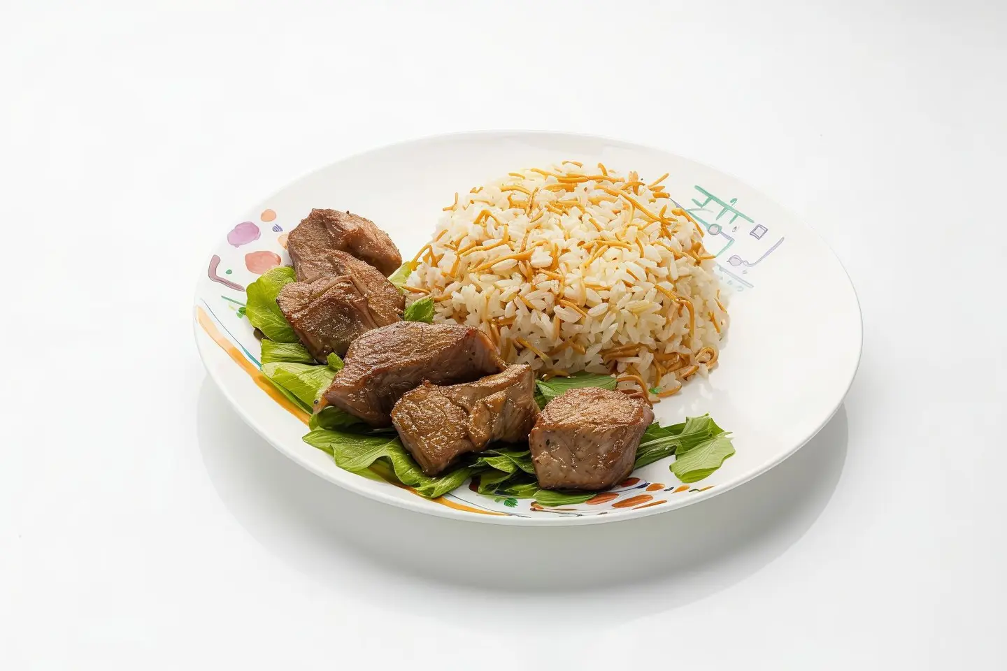 لحم محمر مع الارز