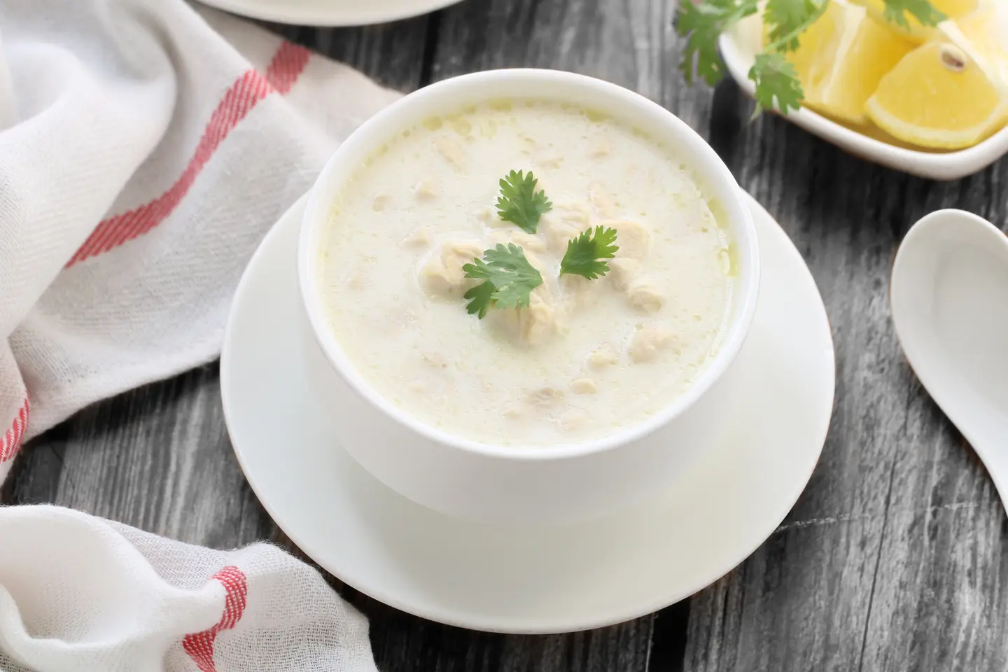 شوربة دجاج بالكريمة