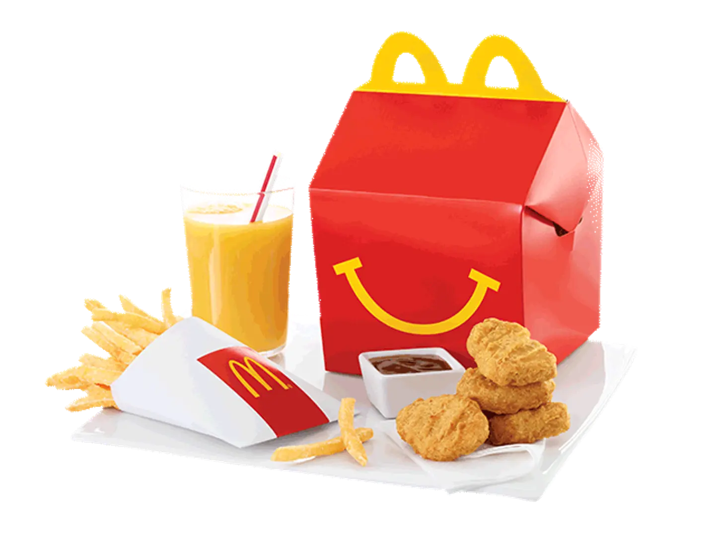 Happy Meal Chicken Mc Nuggets With Fries