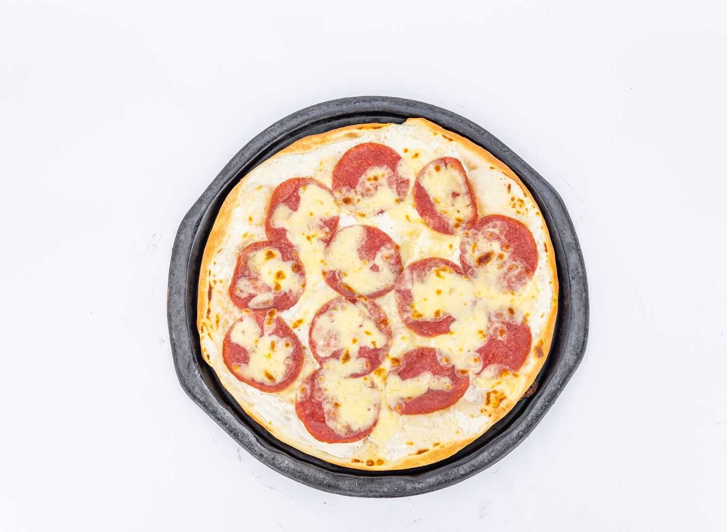 Pepperoni Pizza With Liquid Cheese