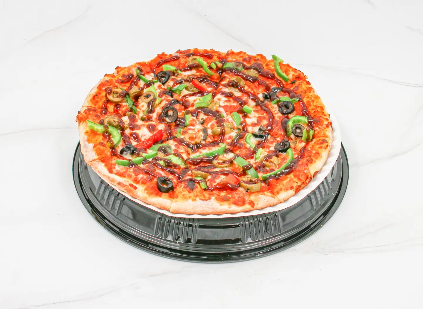 Vegetable Pizza With Barbecue - L