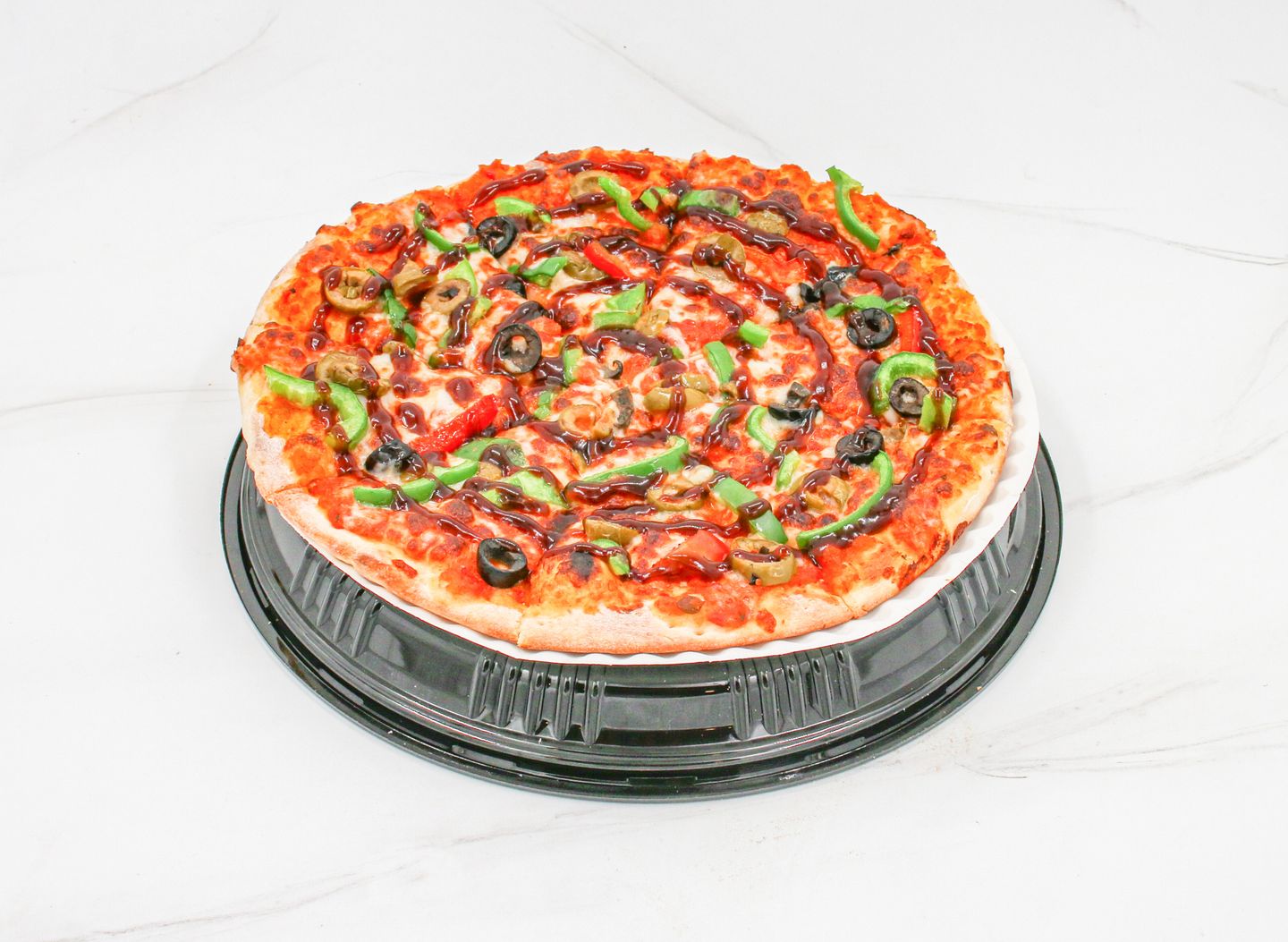 Vegetable Pizza With Barbecue - L