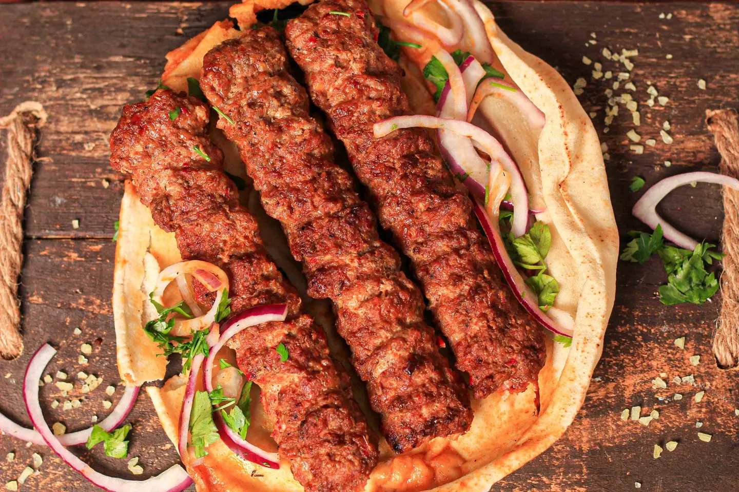 صحن كباب لحم