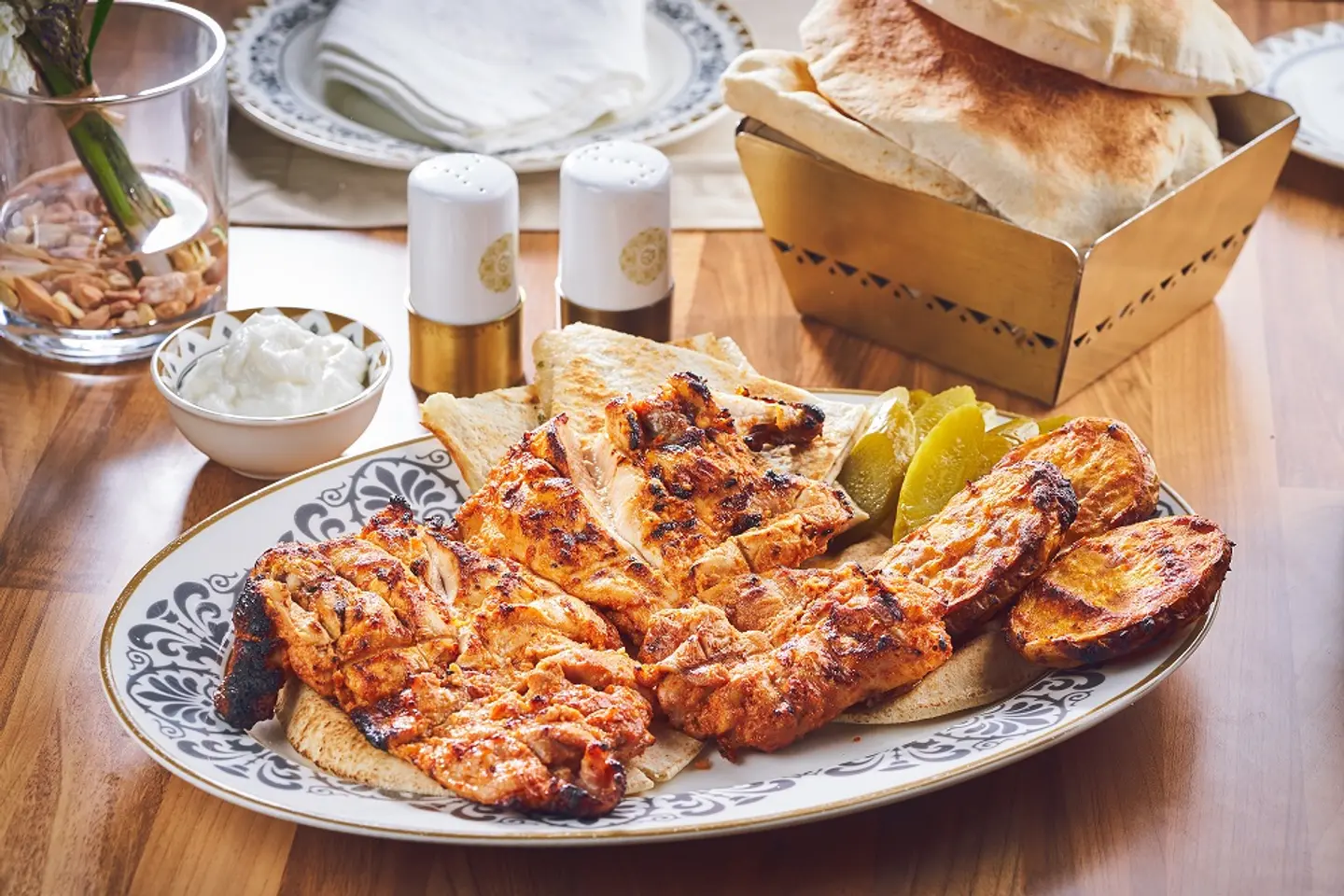 دجاج مسحب كامل مشوي