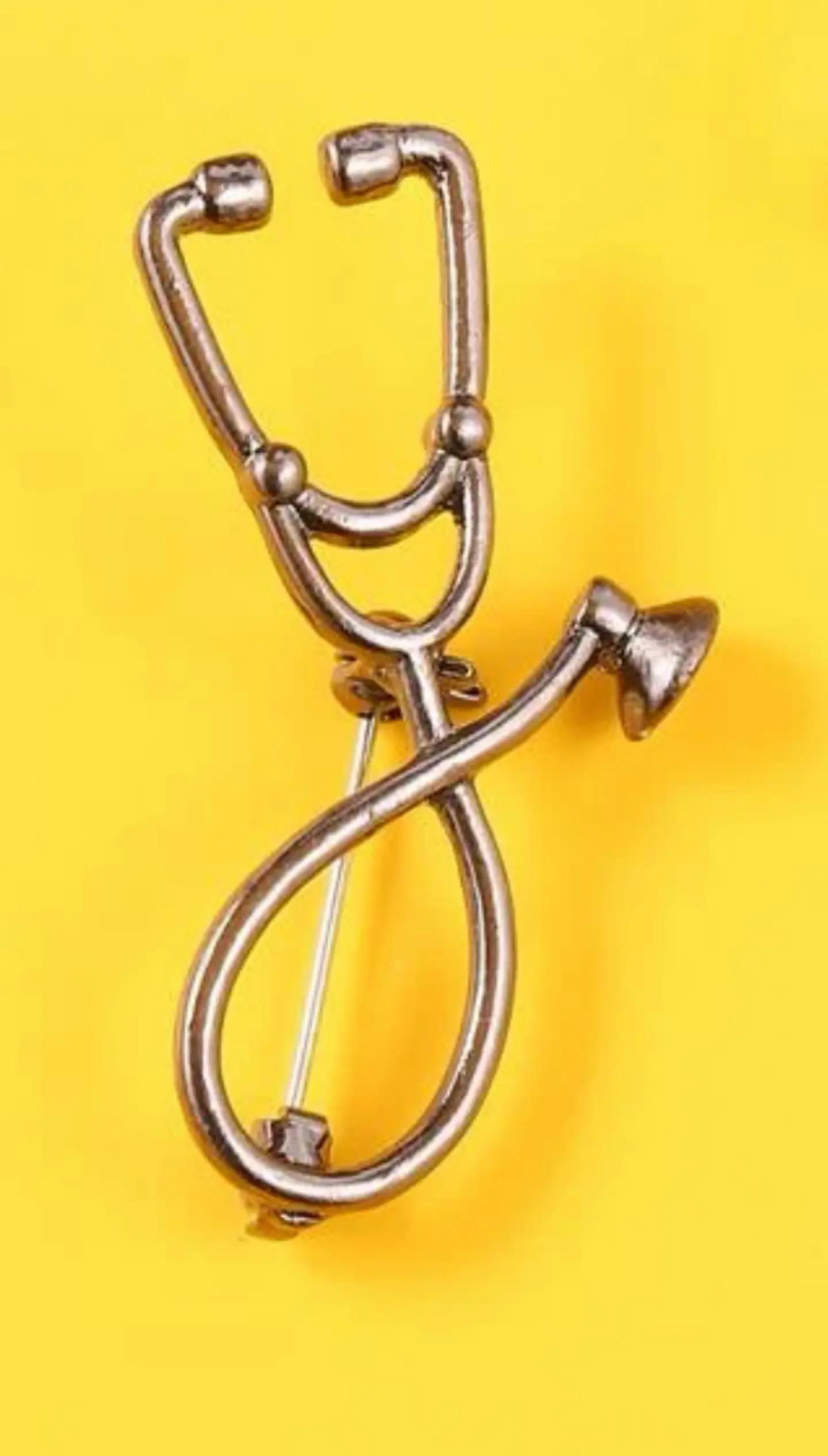 Stethoscope Brooch