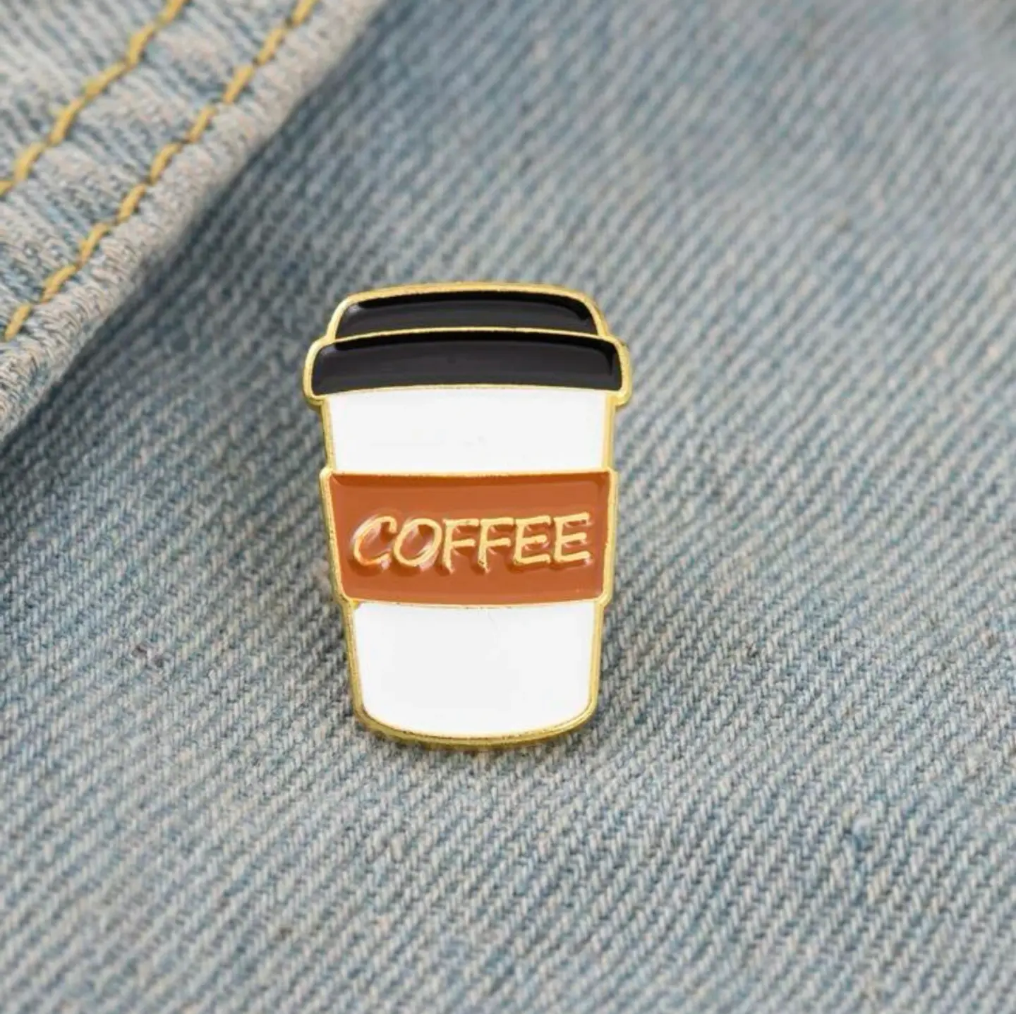 Coffee Cup Brooch