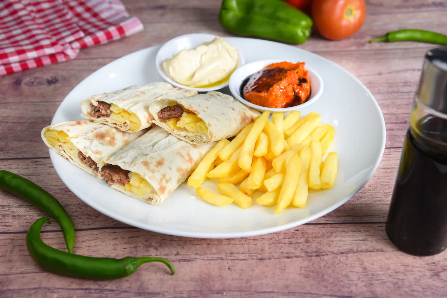 "Small Meat Kebab  Sandwich"