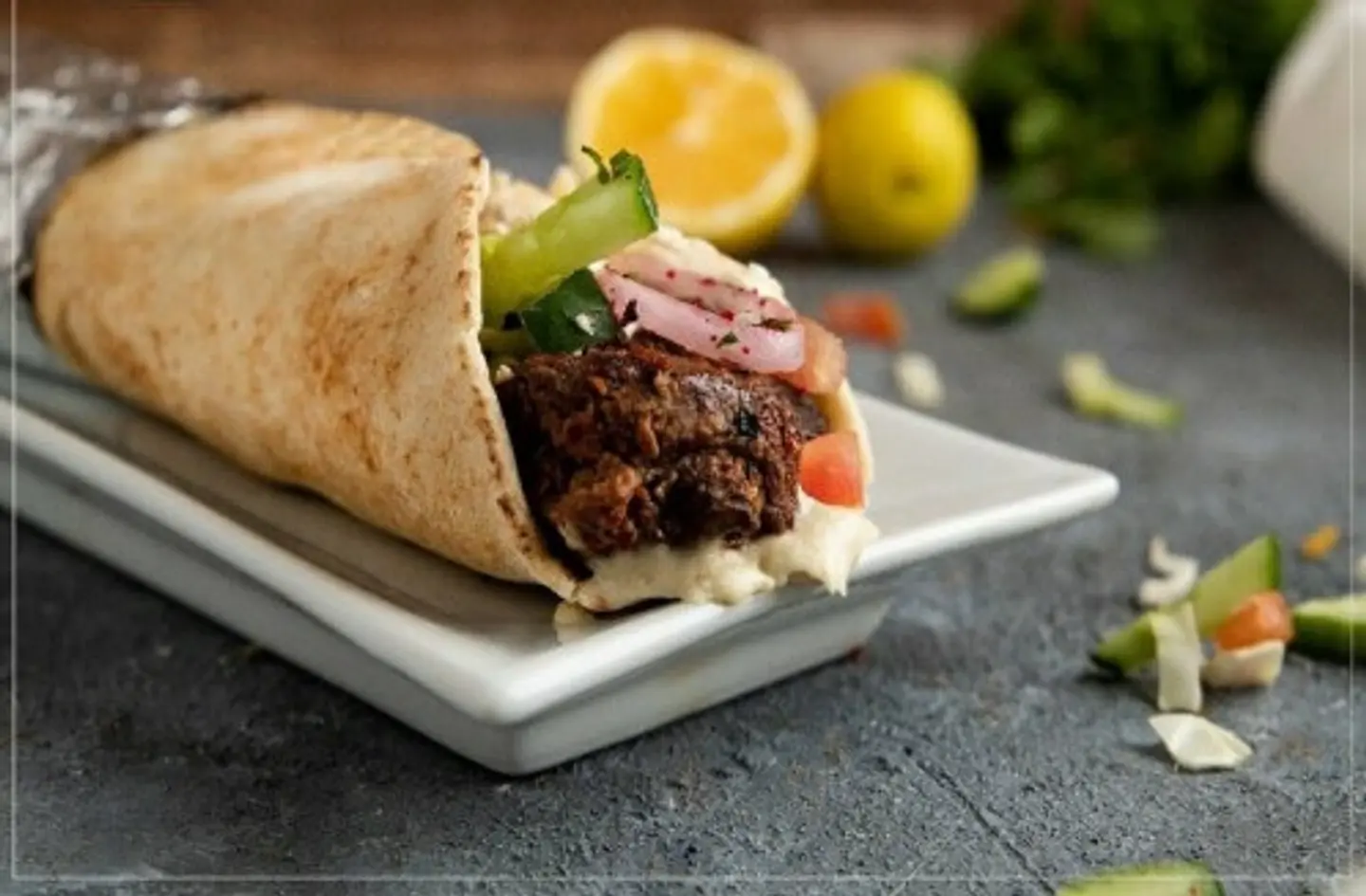 "Large Meat Awsal  Sandwich"