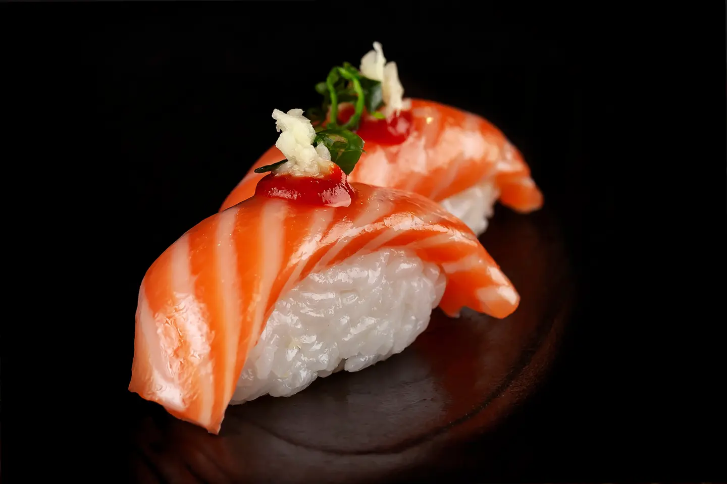 Spicy Salmon Nigiri
