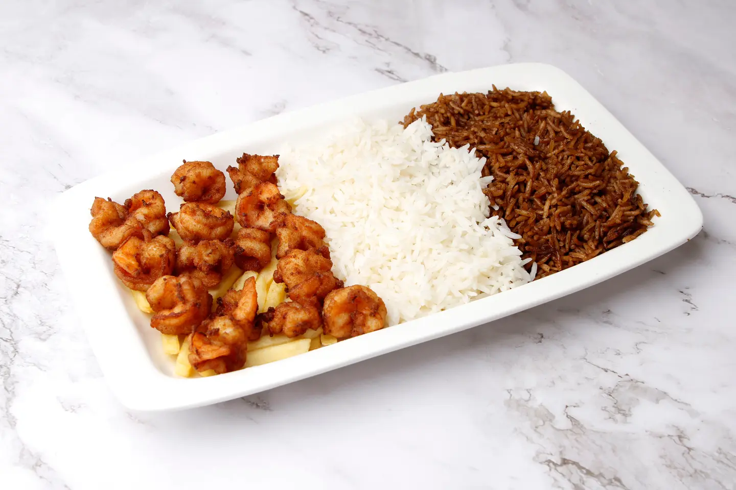 وجبة جمبري مقلي