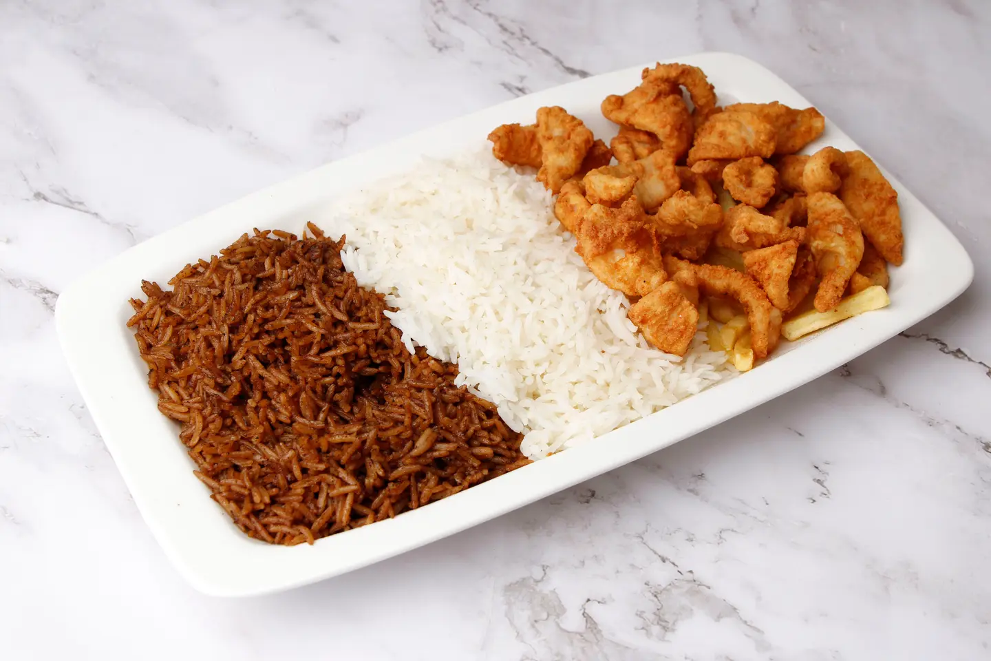 وجبة حبار مقلي