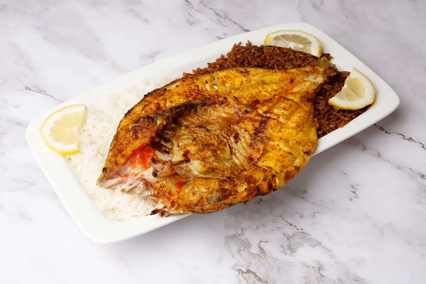 وجبة سمك شعور مشوي