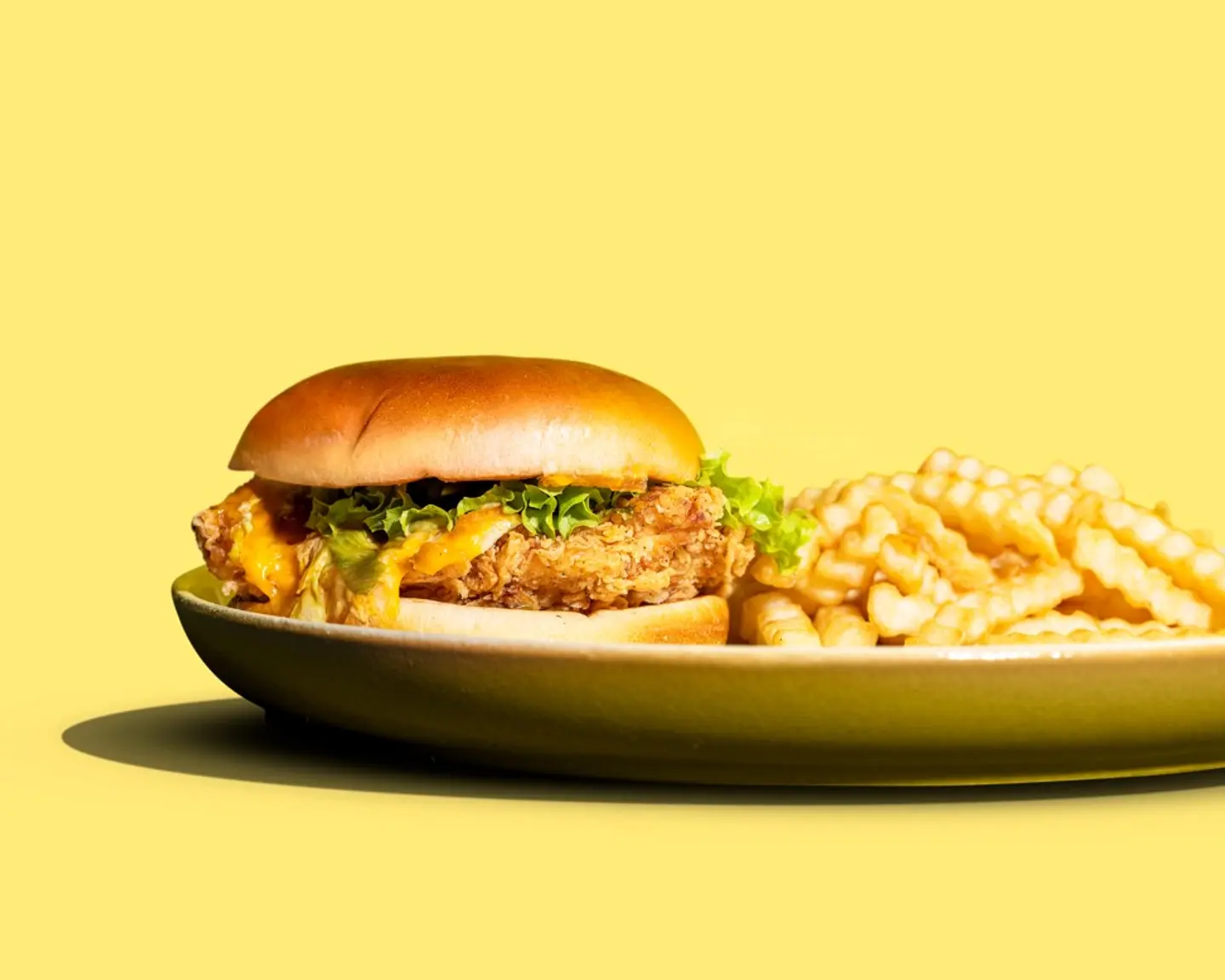 Chicken With Cheese Burger