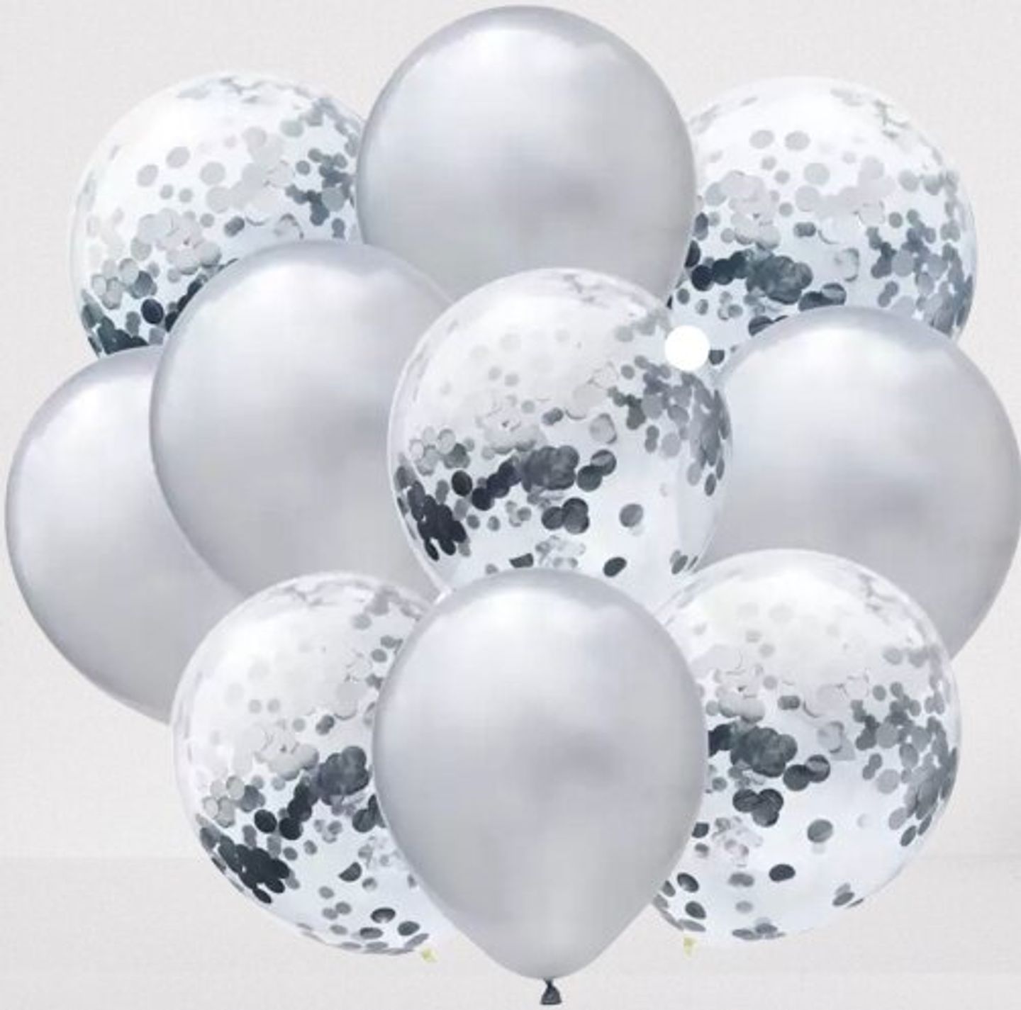 Silver Balloon Set