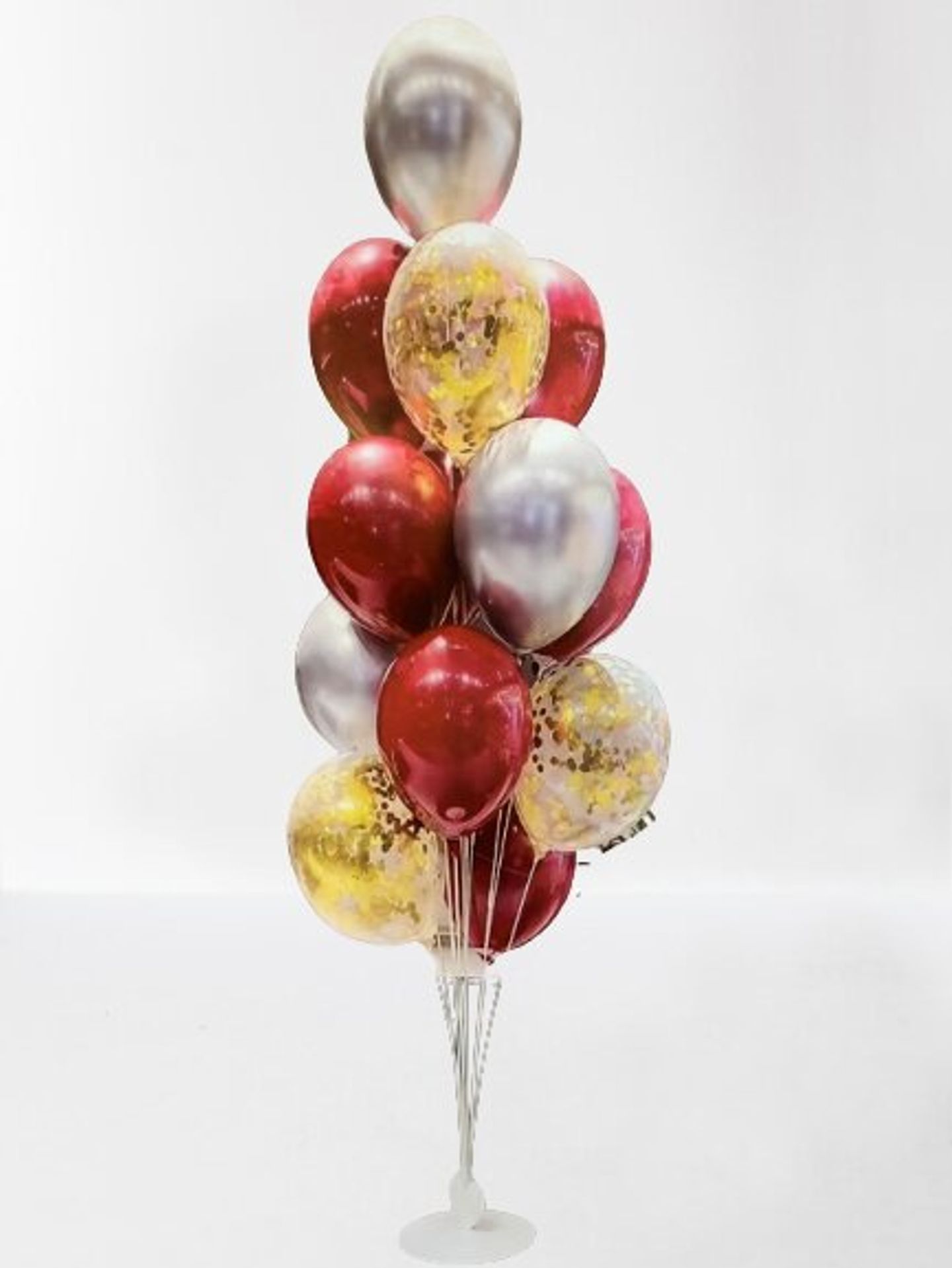 Gold And Red Balloon Stand