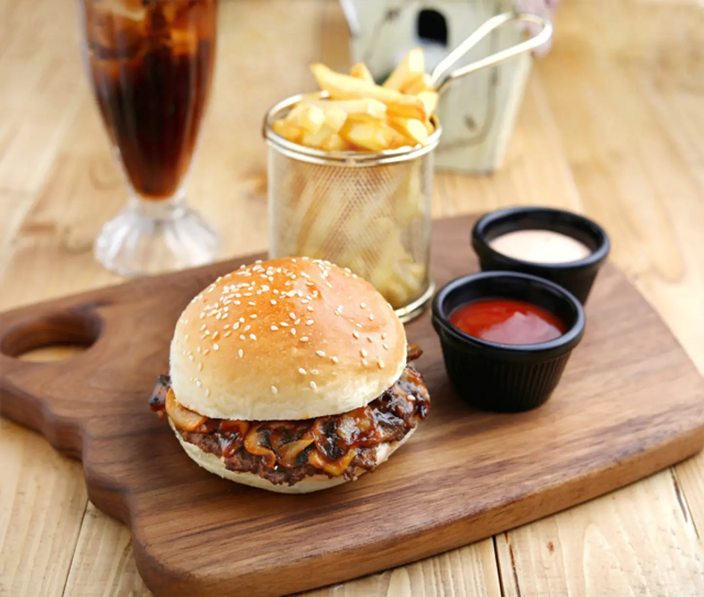 Mushroom Beef Burger