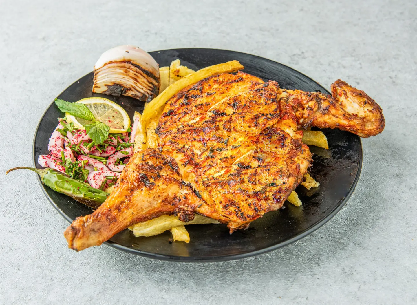 نص حبة دجاج