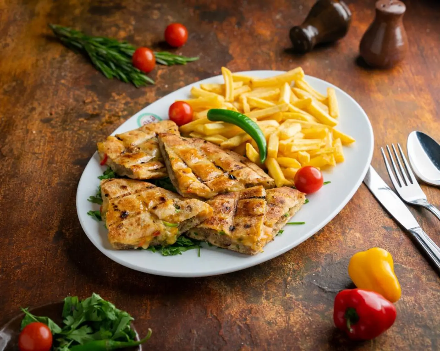 حواوشي بالجبنة و الخضار