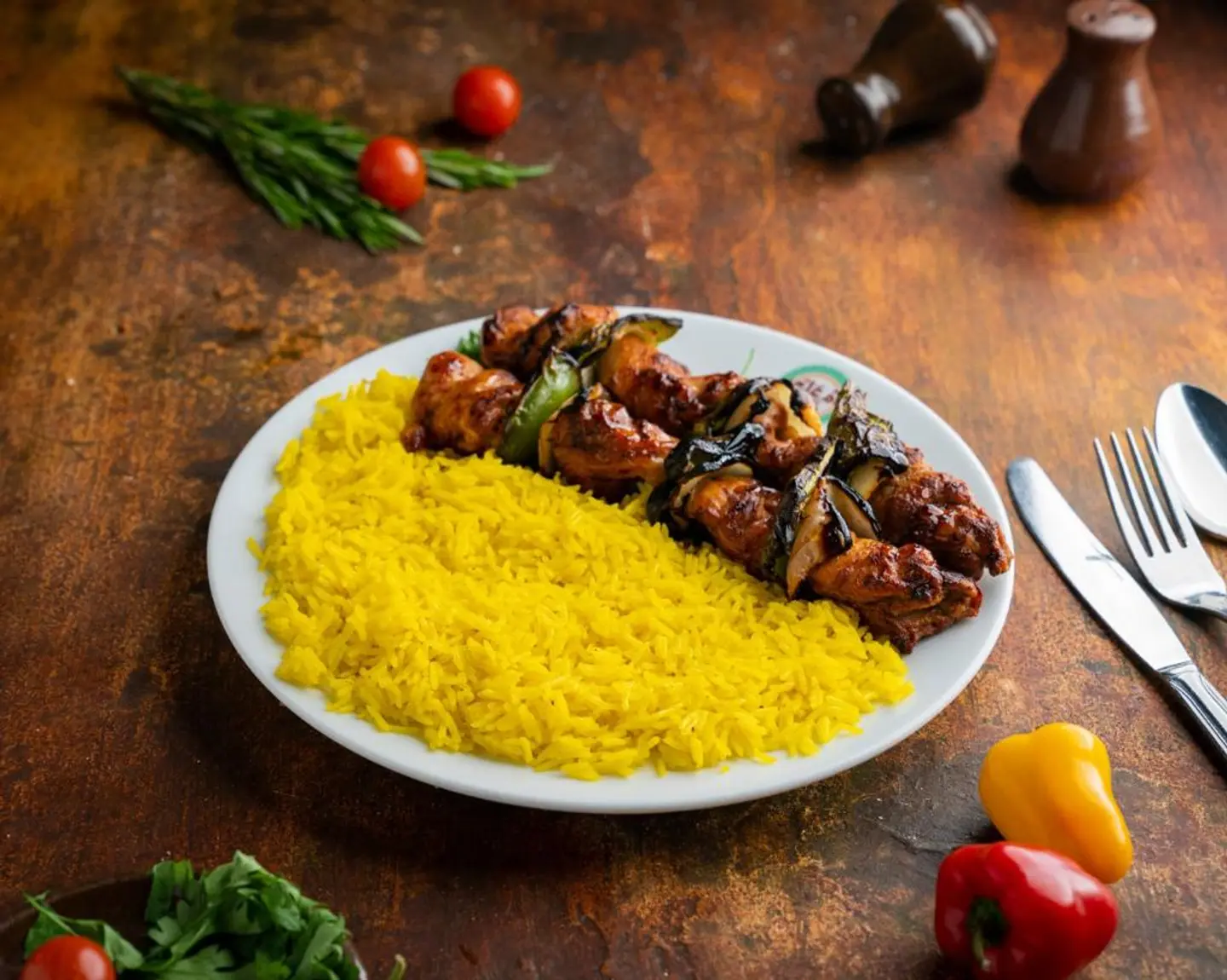 دجاج شيش حار