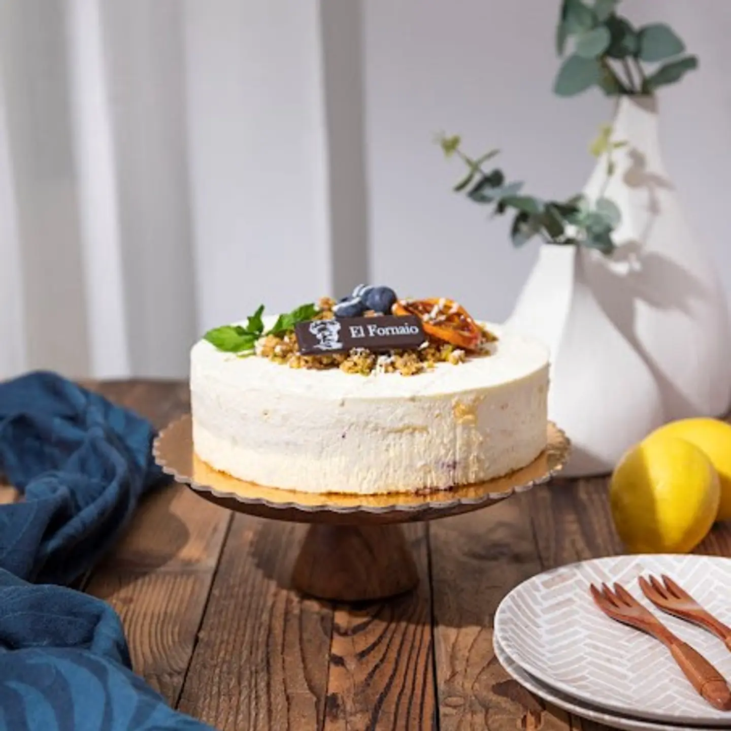 Medium Lemon And Blueberry Cake