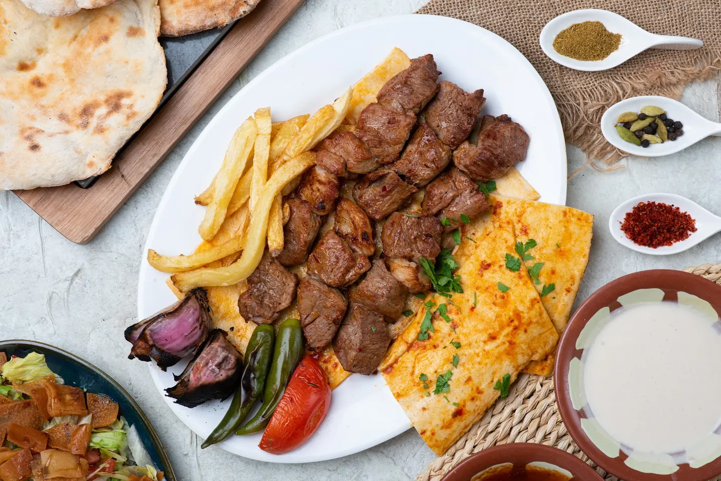 اوصال لحم صحن