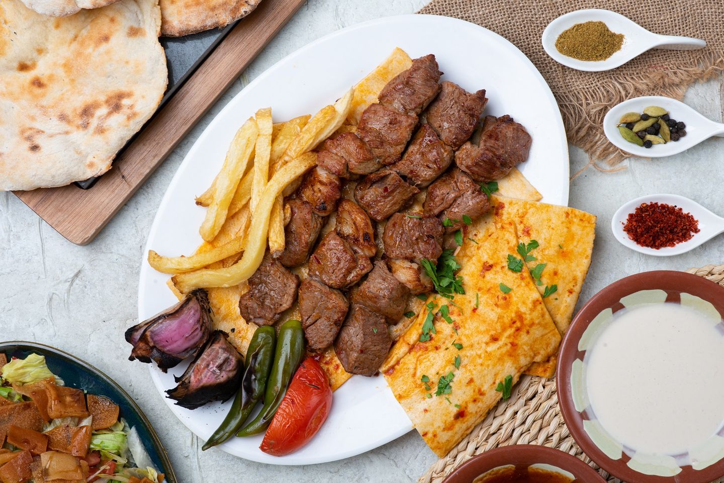 اوصال لحم صحن