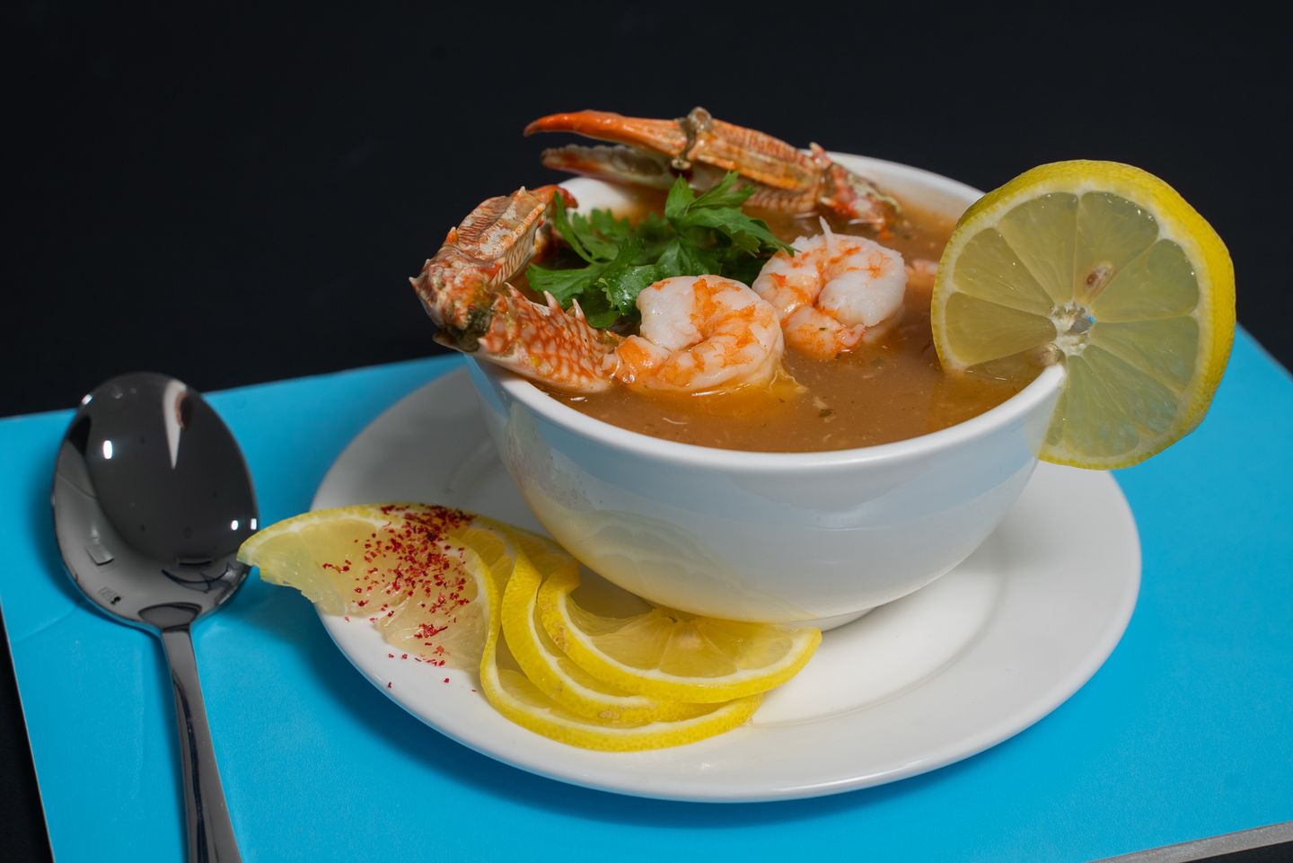 Tomato Based Seafood Soup