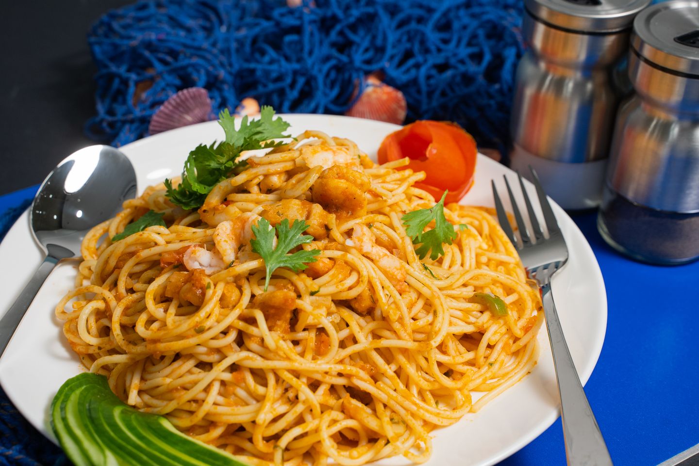 Tomato Based Seafood Pasta