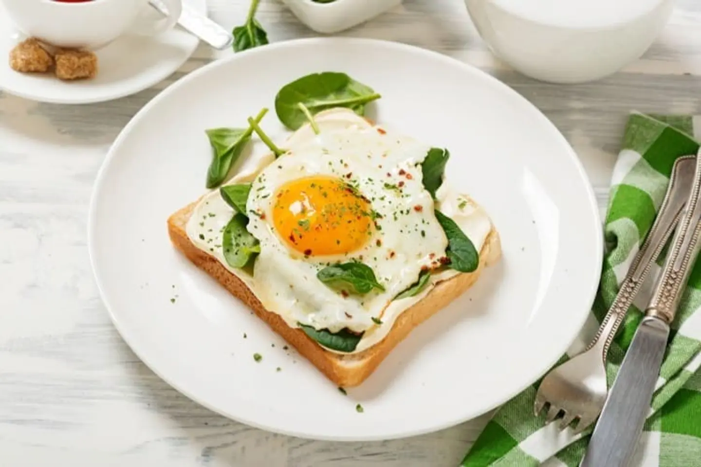 Sunny Side Up Egg With Cheddar Cheese