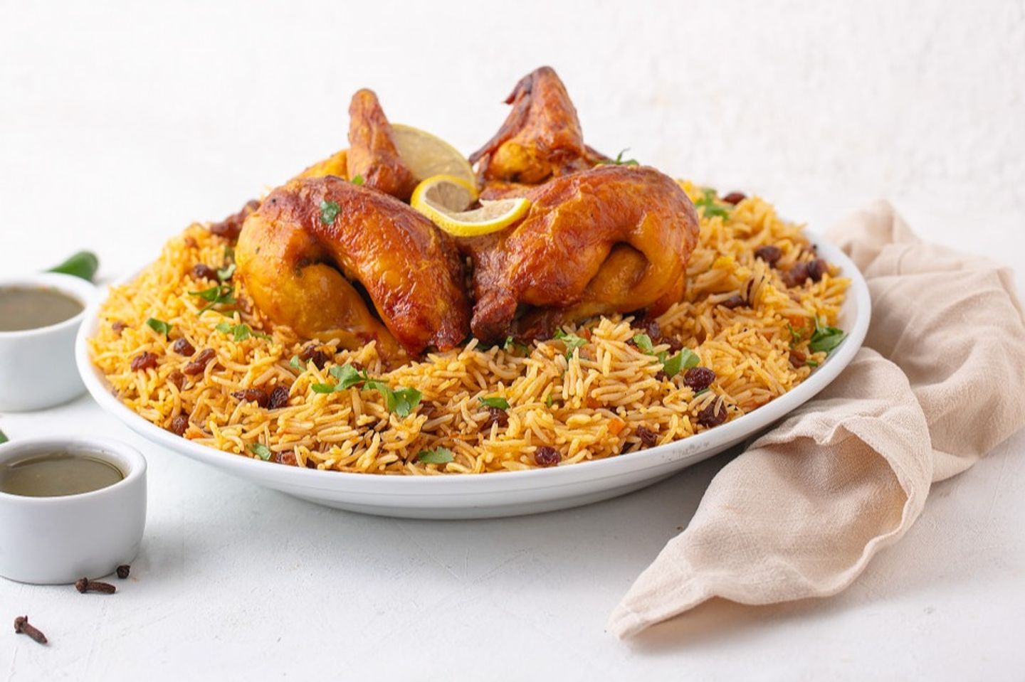 حبة دجاج شواية مع الأرز