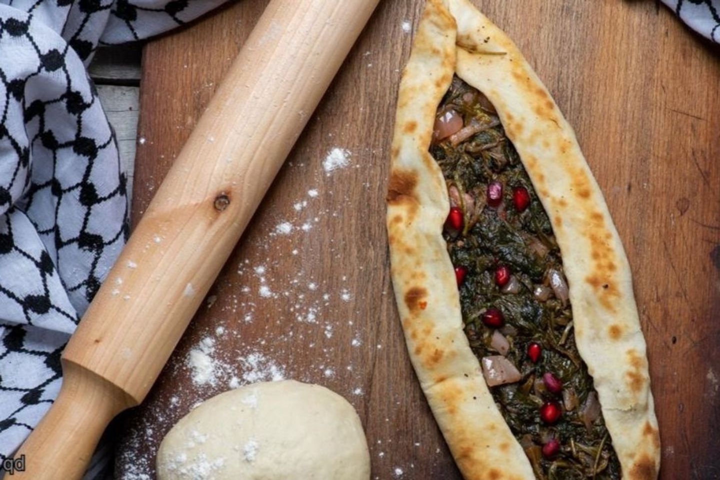 فطيرة سبانخ بالبطاطس
