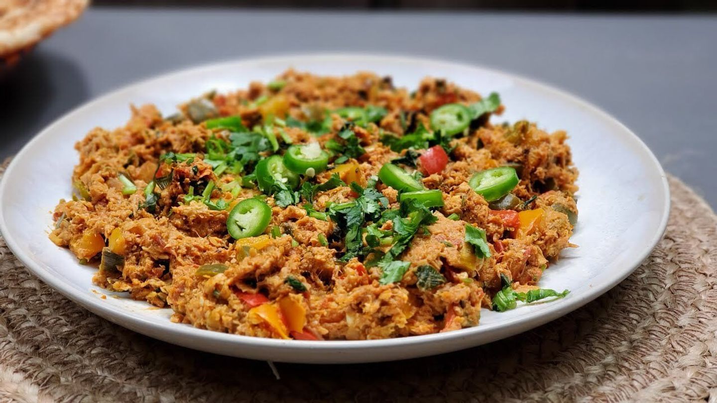 Shakshouka Dish With Tuna