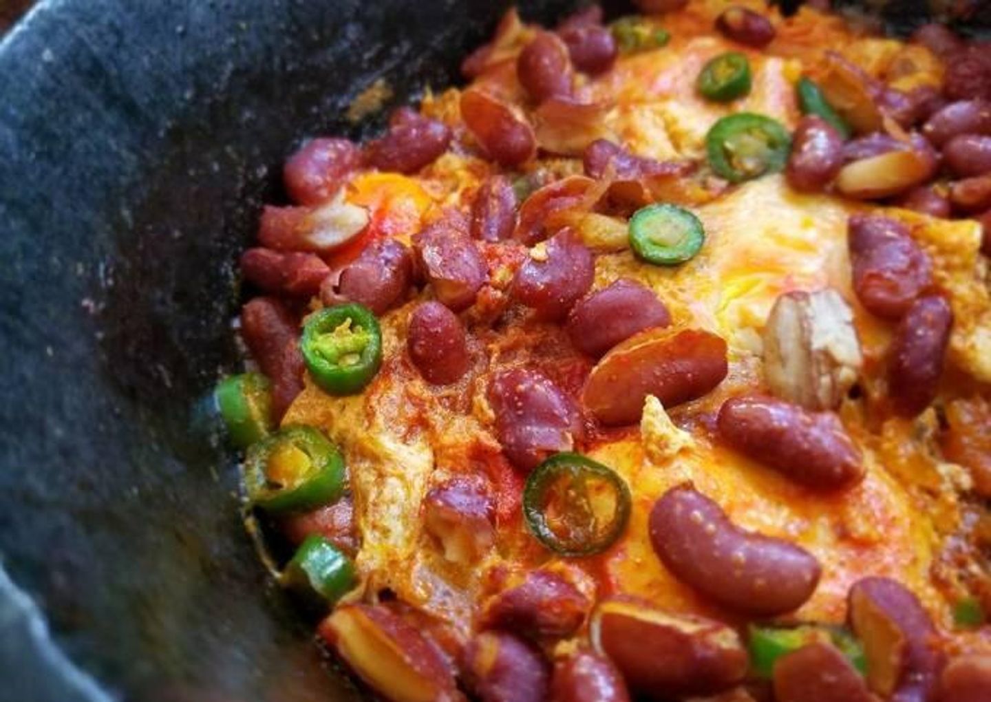 Beans With Eggs