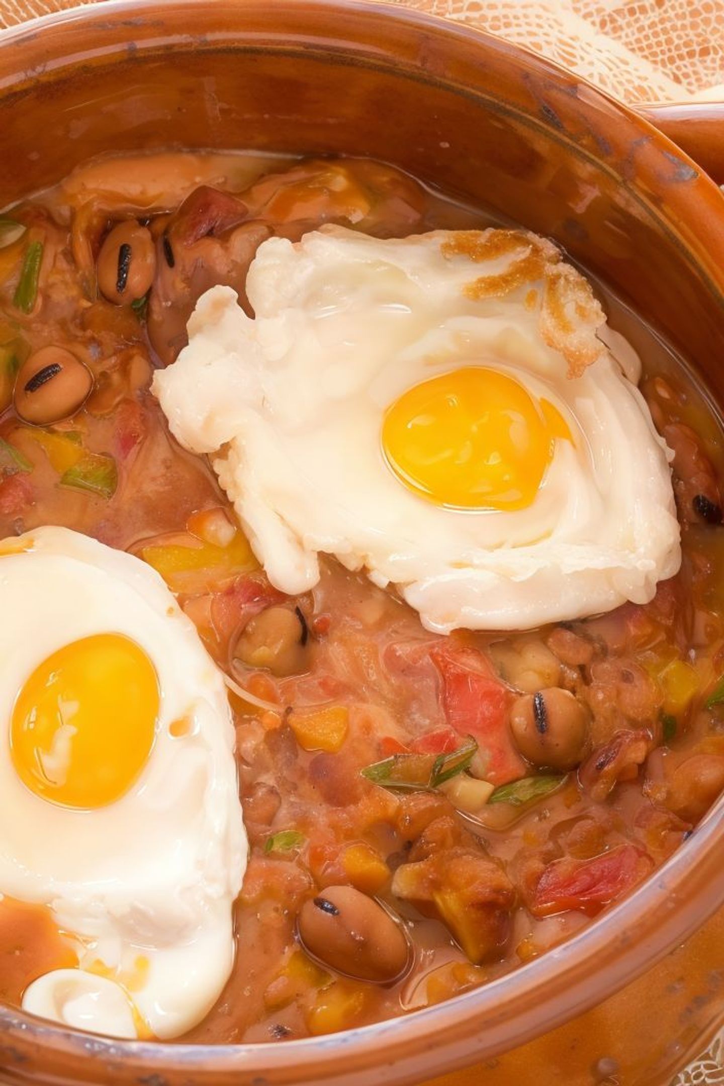 Bean Dish With Eggs