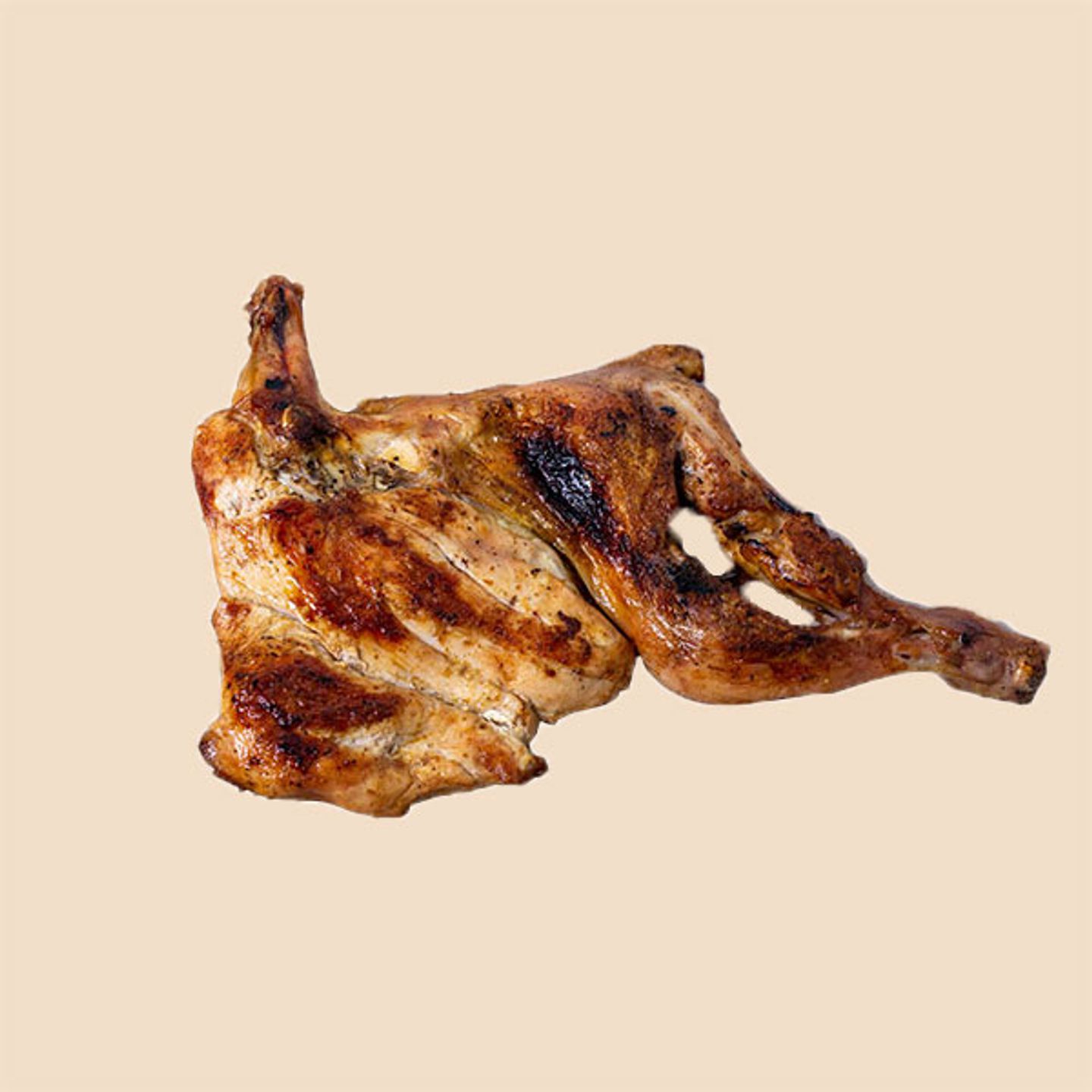نص حبة دجاج مظبي سادة