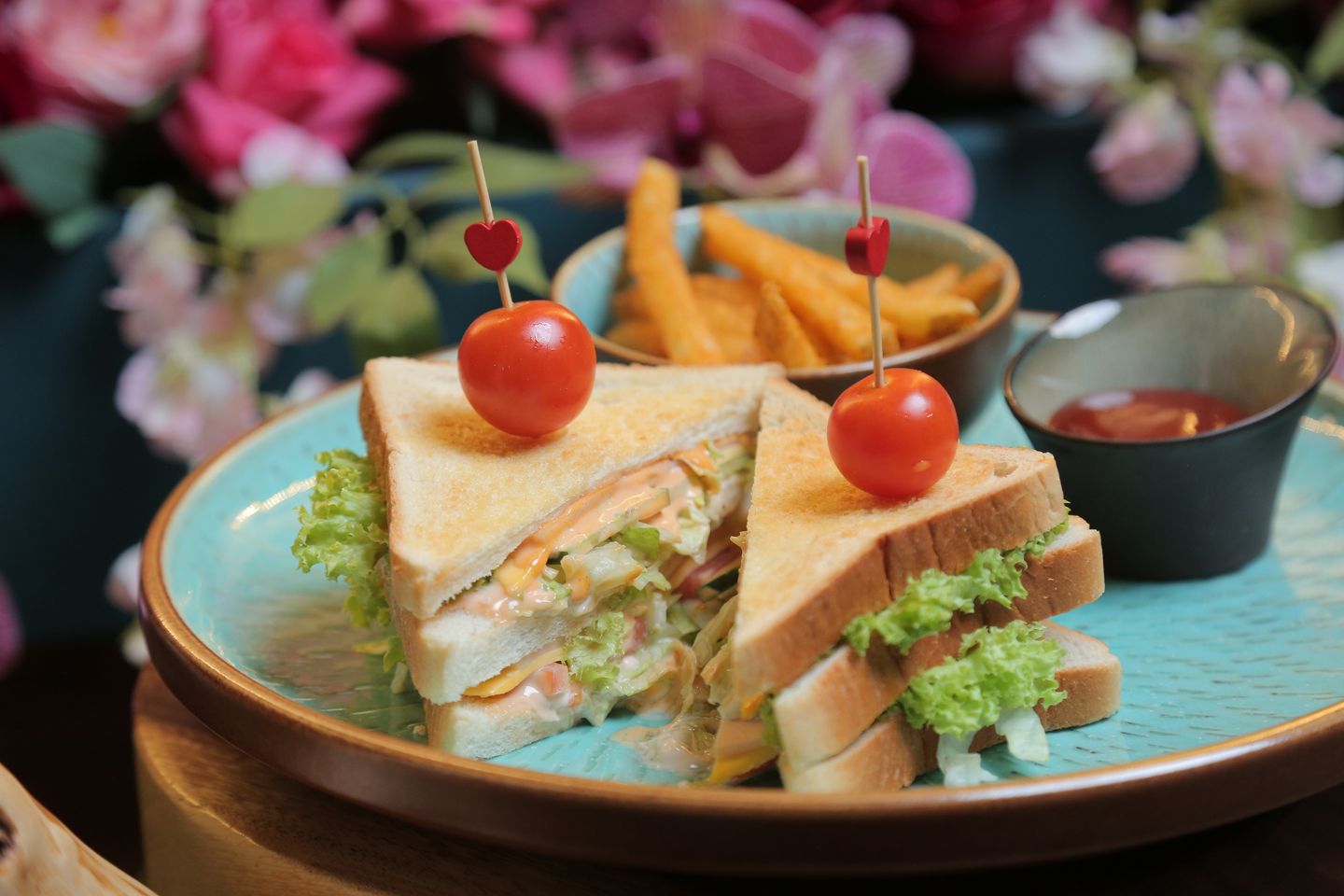 Mortadella Club Sandwich With Eggs