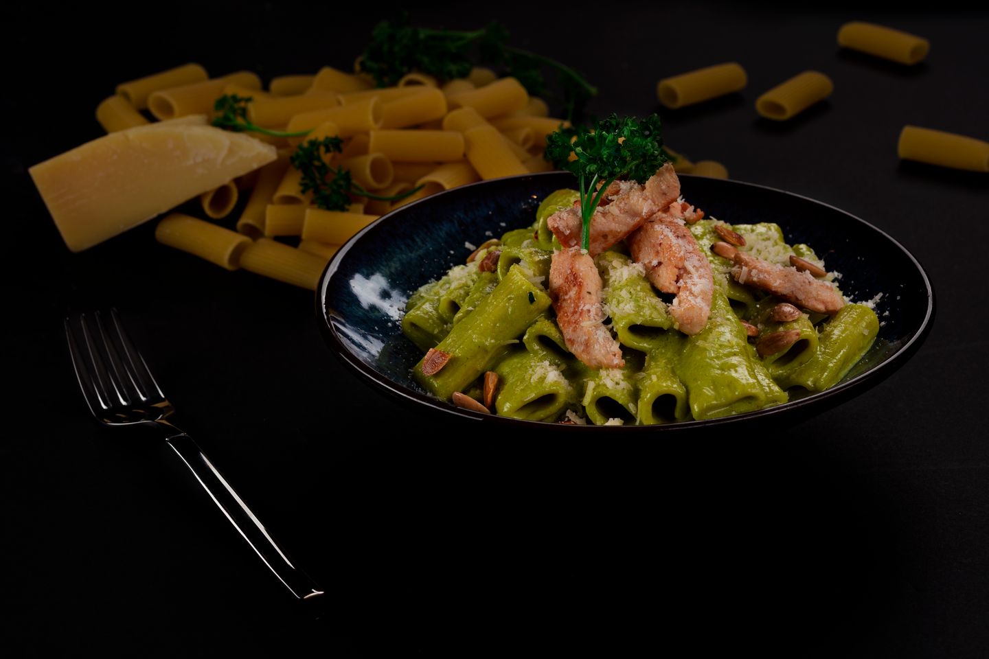 Chicken Pesto Rigatoni