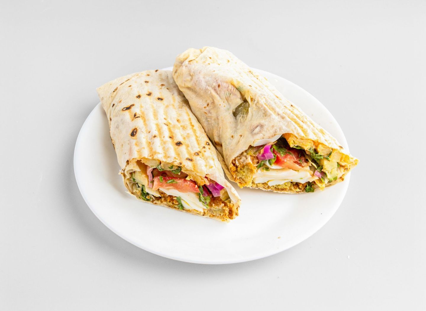 Mixed Falafel Sandwich With Eggs And Chickpeas