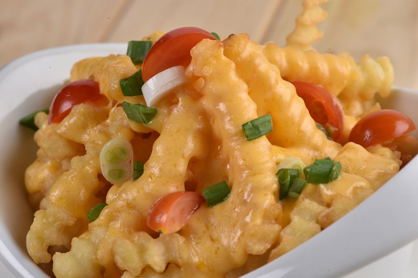 Crinkle Fries With Cheese