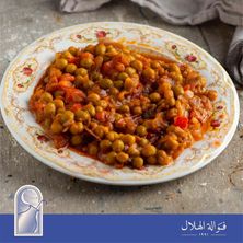 بازلاء بالطماطم
