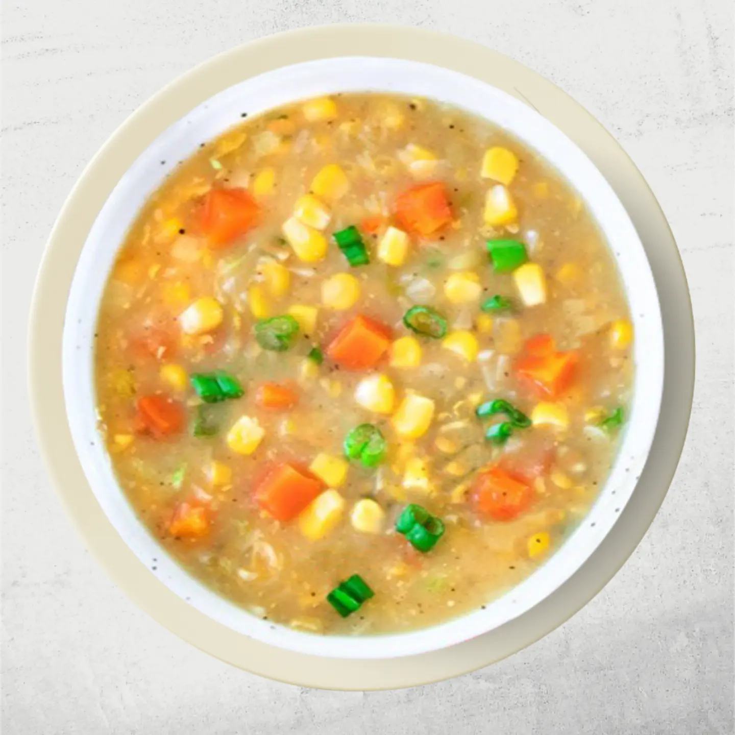 حساء ذرة نباتية