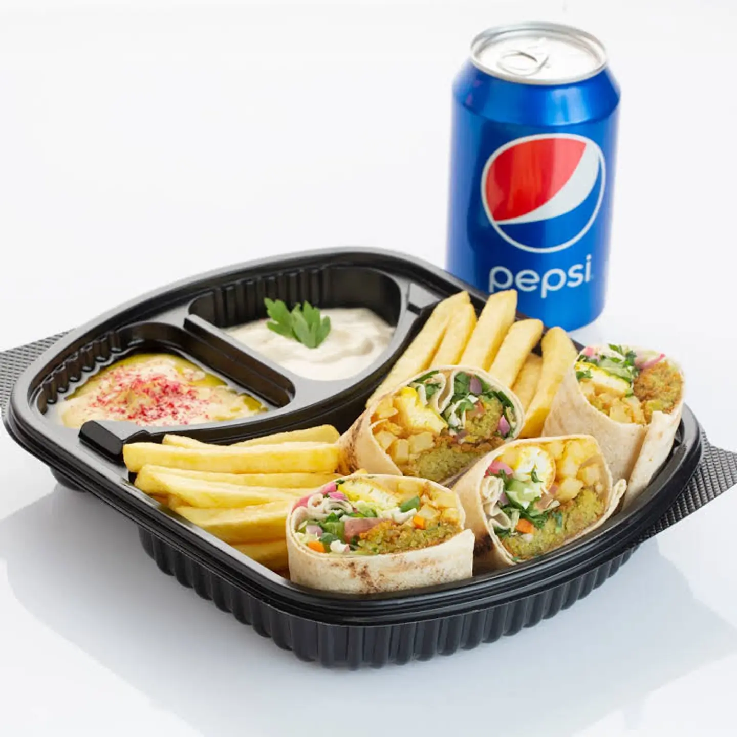 Buy An Arabic Falafel Dish + 1 Pepsi At A Discounted Price Of 12 Riyals