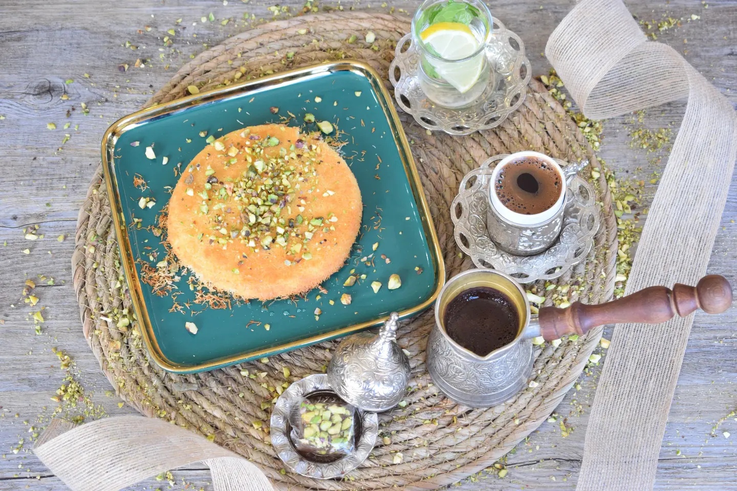 كنافة بالقشطة