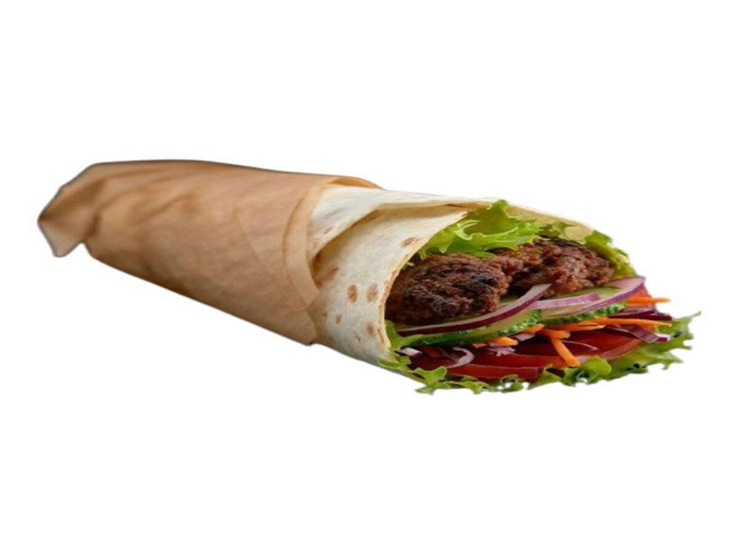 Meat Awsal Sandwich With Hummus And Tahini