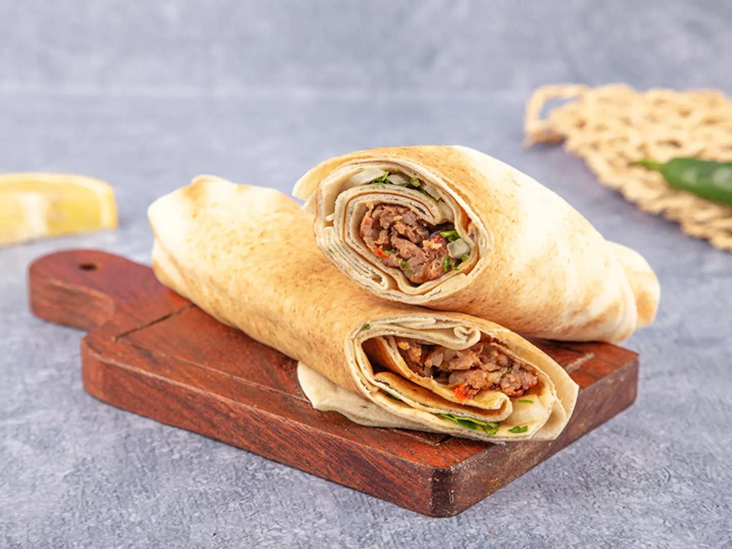 Arabic Beef Kebab Cheddar Cheese