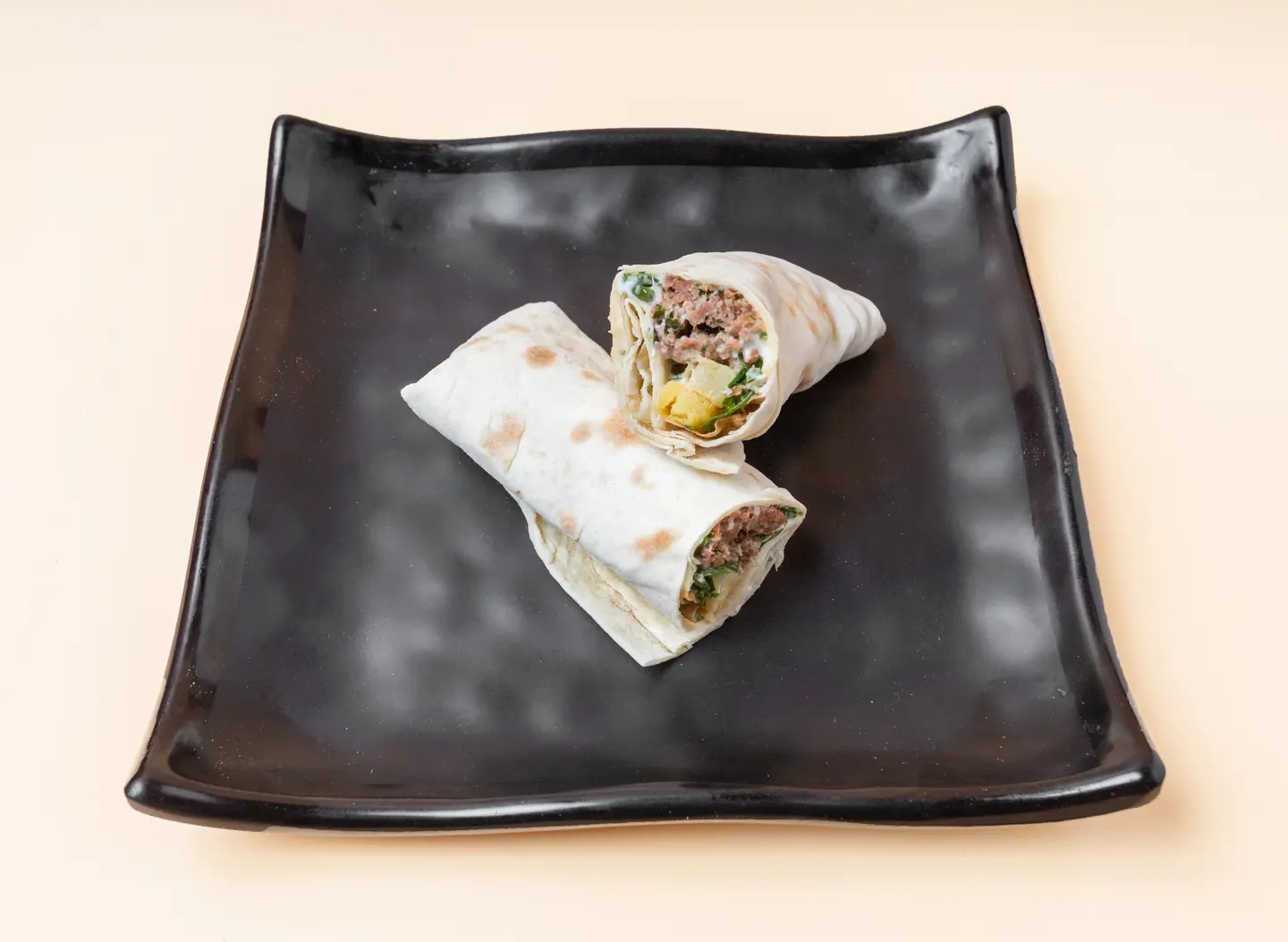 Meat Kebab Sandwich With Nuts
