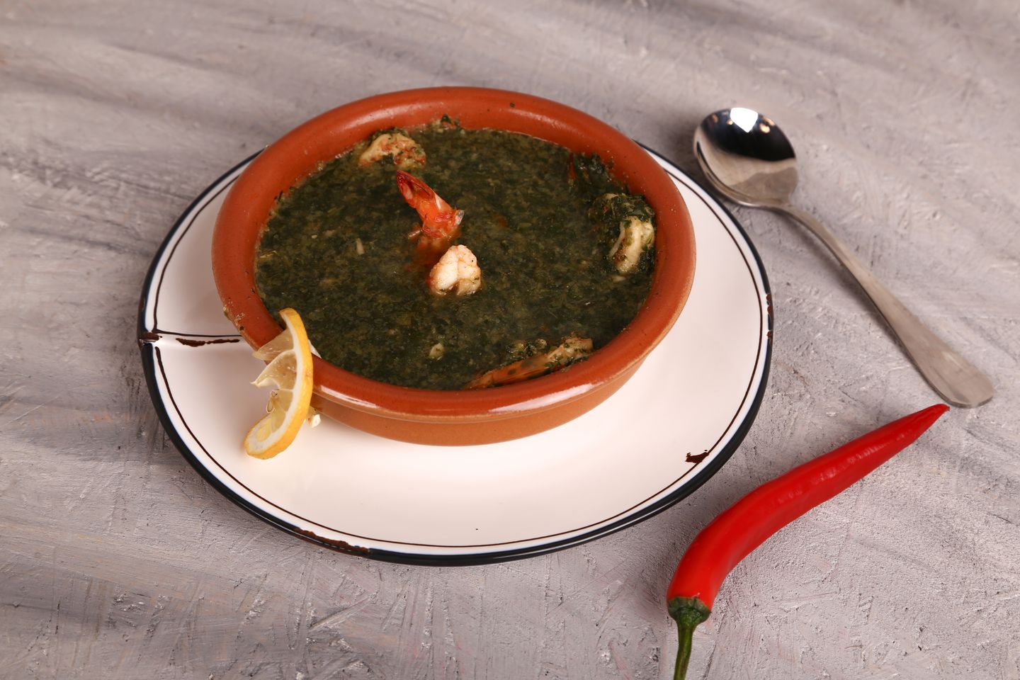 ملوخية بالجمبري
